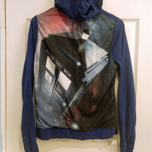 TARDIS Doctor Who Zip Up HoodieHer Universe NWOT